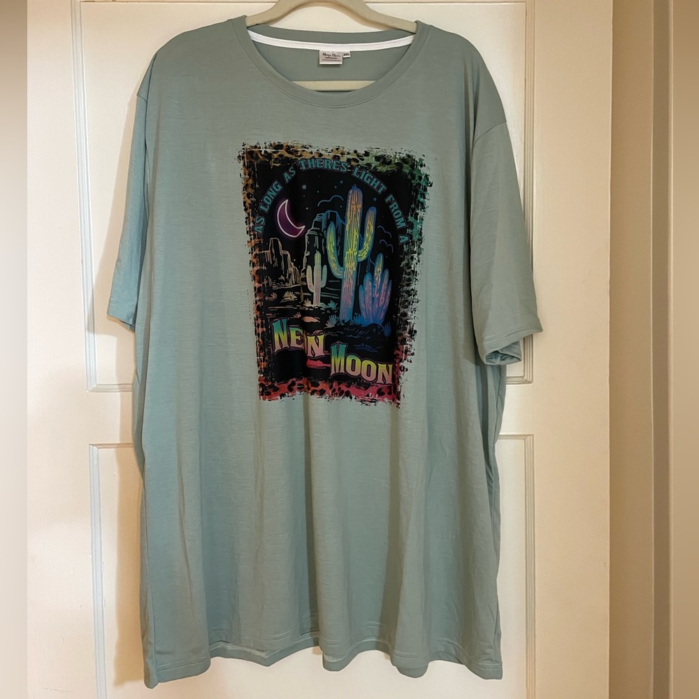 Always Blanks “Neon Moon” Graphic T-shirt Size 3X NWOT